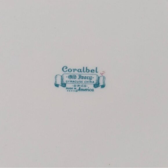 Syracuse China Coralbel Floral Dinner Plate Platinum Trim - Picture 12 of 12